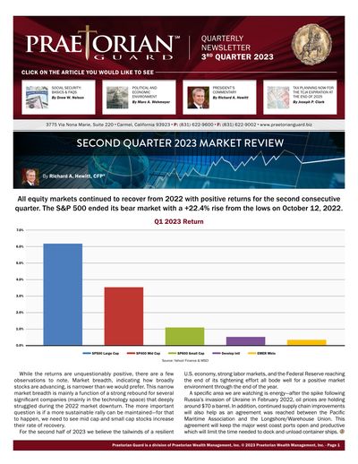 Q3 2023 newsletter cover