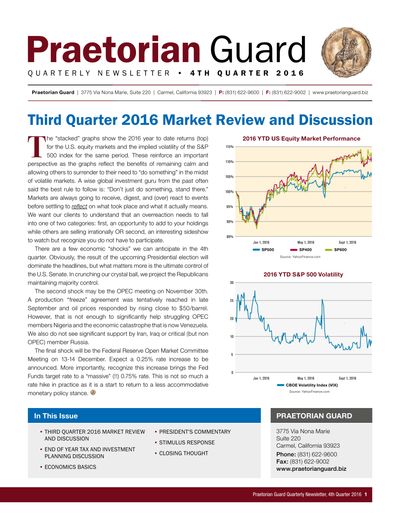 Q4 2016 newsletter cover