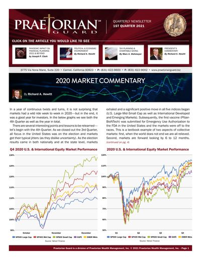 Q1 2021 newsletter cover