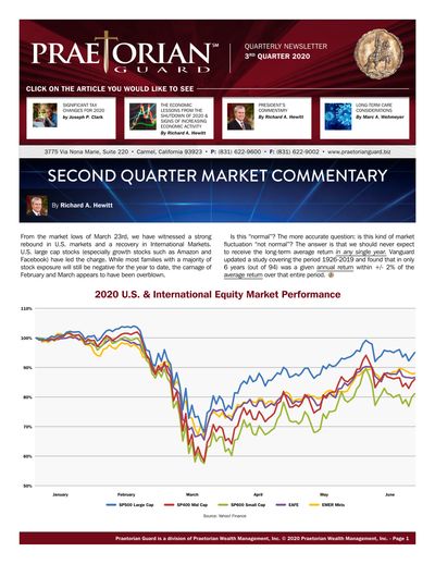 Q3 2020 newsletter cover