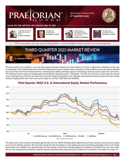 Q4 2022 newsletter cover