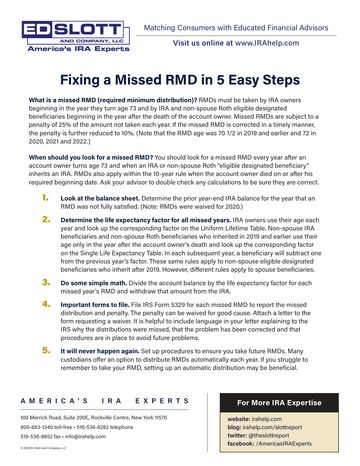Fixing A Missed RMD in 5 Easy Steps first-page preview