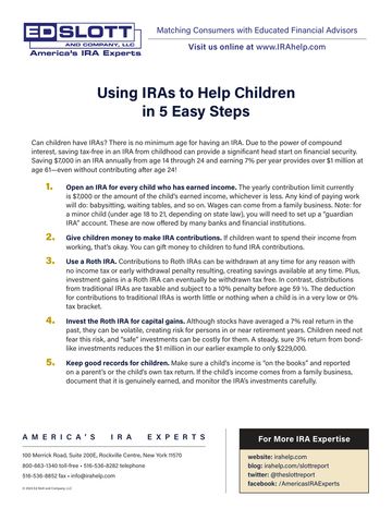 Helping Children with IRAs in 5 Easy Steps first-page preview